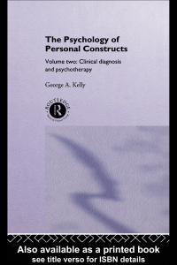 Imagen de portada: The Psychology of Personal Constructs 1st edition 9780415037983