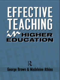 Omslagafbeelding: Effective Teaching in Higher Education 1st edition 9781138133242
