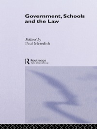 Cover image: Government, Schools and the Law 1st edition 9780415036580