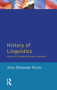 Imagen de portada: History of Linguistics, Volume IV 1st edition 9781138149939