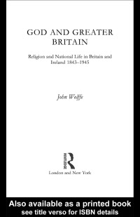 Imagen de portada: God and Greater Britain 1st edition 9781138009196