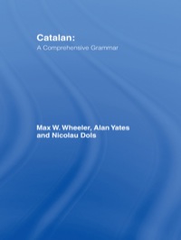 Imagen de portada: Catalan: A Comprehensive Grammar 1st edition 9780415207775