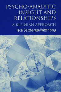 Omslagafbeelding: Psycho-Analytic Insight and Relationships 1st edition 9781138132160