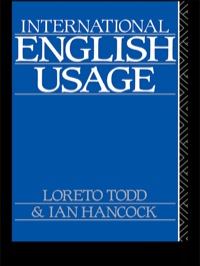 表紙画像: International English Usage 1st edition 9780415051026