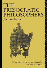 Cover image: The Presocratic Philosophers 1st edition 9781138171305