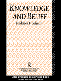 صورة الغلاف: Knowledge and Belief 1st edition 9780415861991