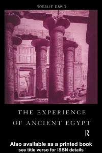 Cover image: The Experience of Ancient Egypt 1st edition 9780415518581