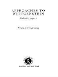Cover image: Approaches to Wittgenstein 1st edition 9780415032612