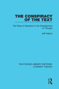 Cover image: The Conspiracy of the Text 1st edition 9781138688766