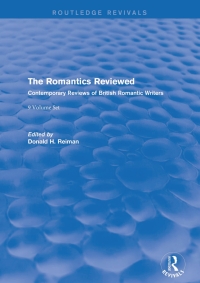 Cover image: The Romantics Reviewed 1st edition 9781138688773