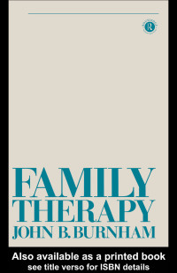 Cover image: Family Therapy 1st edition 9780415029247