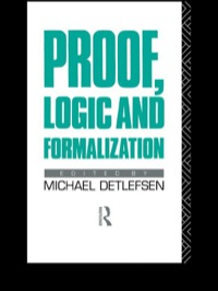 Cover image: Proof, Logic and Formalization 1st edition 9780415023351