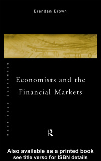 表紙画像: Economists and the Financial Markets 1st edition 9780415067218