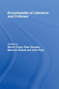 Cover image: Encyclopedia of Literature and Criticism 1st edition 9780415861939