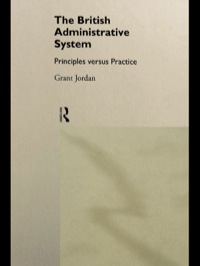 Cover image: The British Administrative System 1st edition 9780415015516