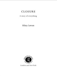 Cover image: Closure 1st edition 9780415011389