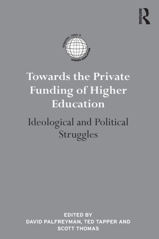 Cover image: Towards the Private Funding of Higher Education 1st edition 9780367350062