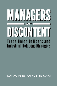 Titelbild: Managers of Discontent 1st edition 9780415007580