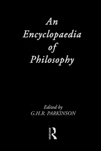 Cover image: An Encyclopedia of Philosophy 1st edition 9780415003230