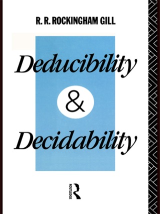 Cover image: Deducibility and Decidability 1st edition 9780415754965