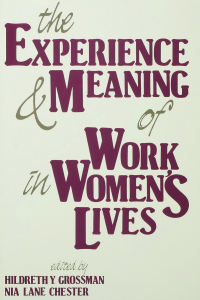 Omslagafbeelding: The Experience and Meaning of Work in Women's Lives 1st edition 9781138428812