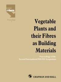 Immagine di copertina: Vegetable Plants and their Fibres as Building Materials 1st edition 9780367580117