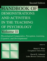 Cover image: Handbook of Demonstrations and Activities in the Teaching of Psychology 2nd edition 9781138142077