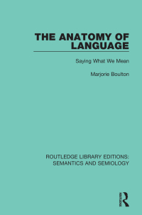 Cover image: The Anatomy of Language 1st edition 9781138690707