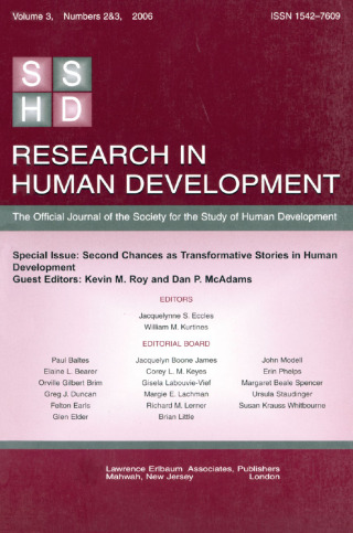 Imagen de portada: Second Chances As Transformative Stories Rhd V3 2&3 1st edition 9780805893250