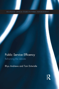 Omslagafbeelding: Public Service Efficiency 1st edition 9780415501347