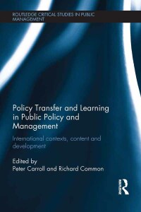 Imagen de portada: Policy Transfer and Learning in Public Policy and Management 1st edition 9780415691819