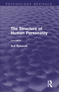 Cover image: The Structure of Human Personality (Psychology Revivals) 1st edition 9780415844413