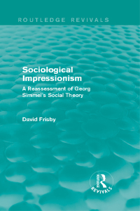 Cover image: Sociological Impressionism (Routledge Revivals) 1st edition 9780415842259