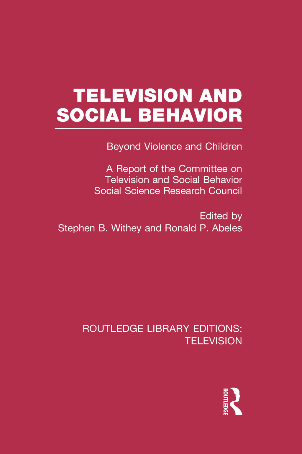 ISBN 9780415842129 product image for Television and Social Behavior - 1st Edition (eBook Rental) | upcitemdb.com