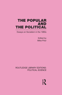 Imagen de portada: The Popular and the Political 1st edition 9780415555845