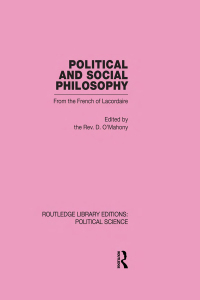 Omslagafbeelding: Political and Social Philosophy 1st edition 9780415555708