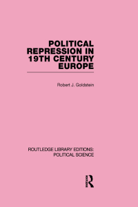 Cover image: Political Repression in 19th Century Europe 1st edition 9781138200432