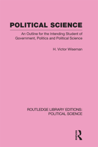 صورة الغلاف: Political Science 1st edition 9780415555456