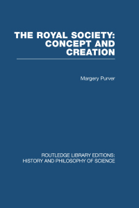 Imagen de portada: The Royal Society: Concept and Creation 1st edition 9780415474948