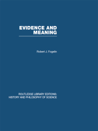 表紙画像: Evidence and Meaning 1st edition 9780415848572