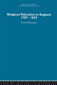 Imagen de portada: Religious Toleration in England 1st edition 9780415864664