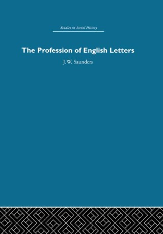 Immagine di copertina: The Profession of English Letters 1st edition 9780415850186