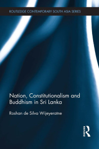 Imagen de portada: Nation, Constitutionalism and Buddhism in Sri Lanka 1st edition 9781138575547
