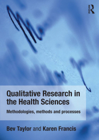 Imagen de portada: Qualitative Research in the Health Sciences 1st edition 9780415682619
