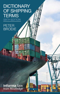 Imagen de portada: Dictionary of Shipping Terms 6th edition 9781616310226