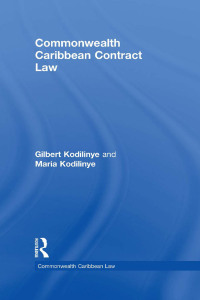 صورة الغلاف: Commonwealth Caribbean Contract Law 1st edition 9780415538718