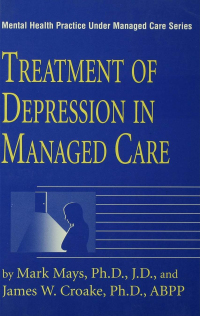 صورة الغلاف: Treatment Of Depression In Managed Care 1st edition 9781138451872