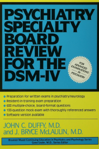 Imagen de portada: Psychiatry Specialty Board Review For The DSM-IV 1st edition 9780876307885
