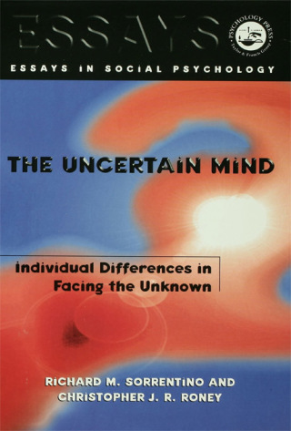 Imagen de portada: The Uncertain Mind 1st edition 9780863776915