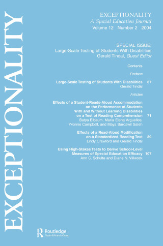 Cover image: Large-scale Testing of Students With Disabilities 1st edition 9780805895452